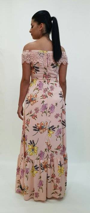 Φόρεμα με χαμόγελο μανίκι floral