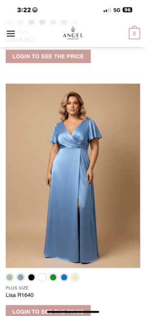 Φόρεμα σατέν γραμμή άλφα .